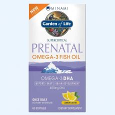 Minami Nutrition Omega-3 prenatální - s příchutí citronu - 60 tobolek