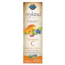 Mykind Organics Vitamín C ve spreji s příchutí pomeranče a mandarinky 58ml.