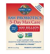 Raw Organic Probiotics 5-Day Max Care - 5 denní péče 75g.