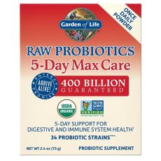 Raw Organic Probiotics 5-Day Max Care - 5 denní péče 75g.