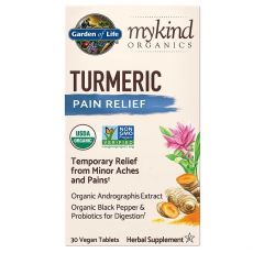 Mykind Organics Turmeric Pain Relief – proti bolesti -30 tablet
