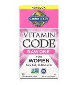 Vitamin Code RAW ONE Women - multivitamín pro ženy - 75 kapslí