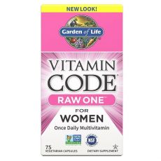 Vitamin Code RAW ONE Women - multivitamín pro ženy - 75 kapslí