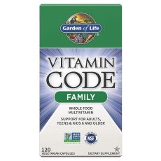 Vitamin Code RAW Family Multivitamin - 120 kapslí