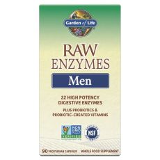 RAW Enzymy Men Digestive Health  - pro muže - podpora trávení 90 kapslí