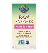 RAW Enzymy Women 50 & Wiser - pro ženy po padesátce - 90 kasplí
