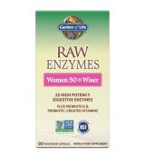 RAW Enzymy Women 50 & Wiser - pro ženy po padesátce - 90 kasplí