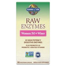 RAW Enzymy Women 50 & Wiser - pro ženy po padesátce - 90 kasplí