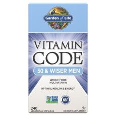 Vitamin Code RAW Men 50 - pro muže po padesátce - 240 kapslí